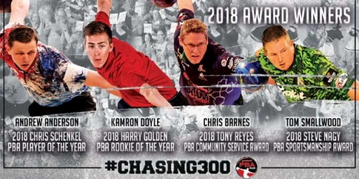 Andrew Anderson beats out Dom Barrett, E.J. Tackett for 2018 PBA Player of the Year