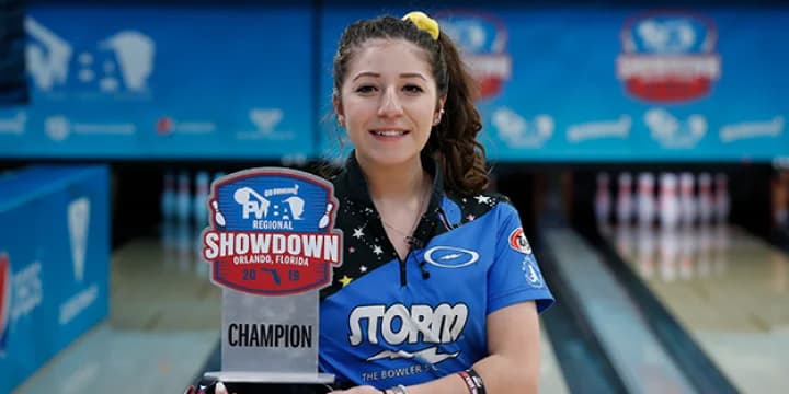 Steady Julia Bond beats former Cornhusker teammate Gazmine Mason to win 2019 Go Bowling! PWBA Regional Showdown