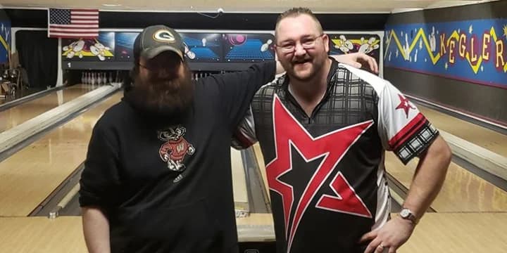 Jason Becher beats Wally Georgia to win Wolf River Scratch Bowlers Tour at Keglers in Manawa