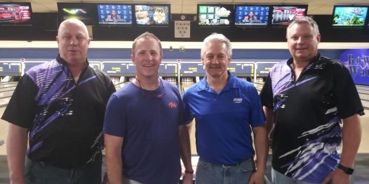 Super sub Terry McKinney takes all-events lead, anchors 11thFrame.com No. 1 to team lead at 2021 Senior State Tournament