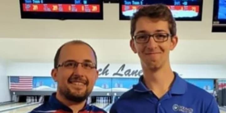 Brian Mattmiller beats Isaac Young to win Wolf River Scratch Bowlers at Resch Lanes in Wittenburg
