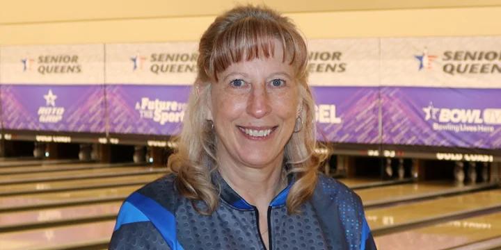 Sharon Powers takes 31-pin lead after first day of 2022 USBC Senior Queens