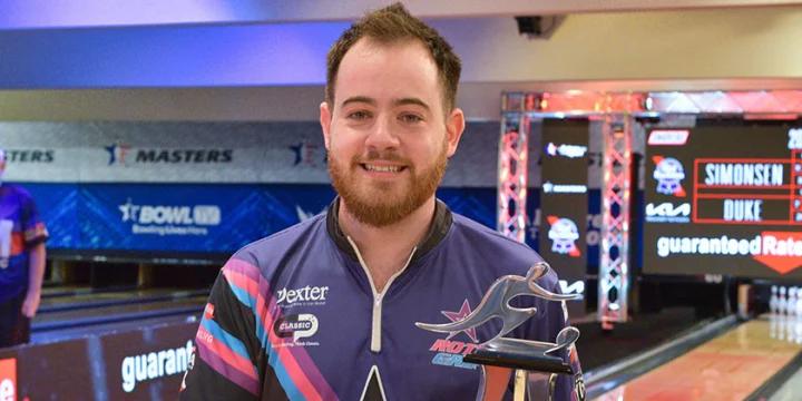 Anthony Simonsen takes another step into bowling history in denying fairytale ending for Norm Duke at 2022 USBC Masters