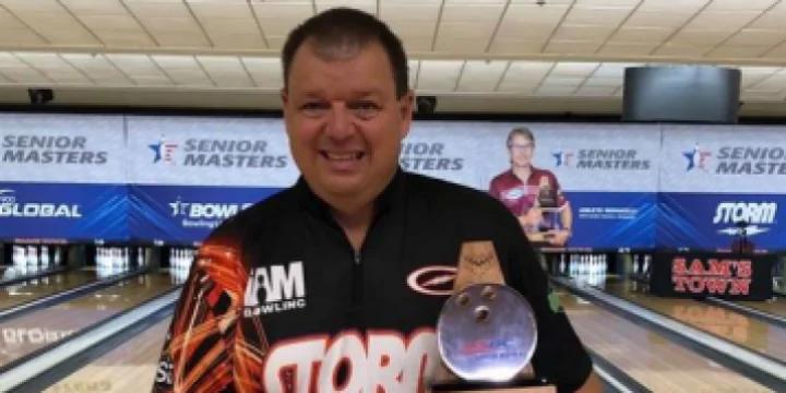 Picking up where he left off in 2021, Tom Hess leads first round of 2022 PBA50 Tour season-opening Lightning Strikes Bowl Open