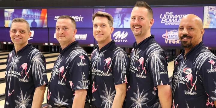 After near-miss in team, DiLaura Brothers 1 breaks team all-events record days after Mento Produce broke it at high-scoring 2022 USBC Open Championships