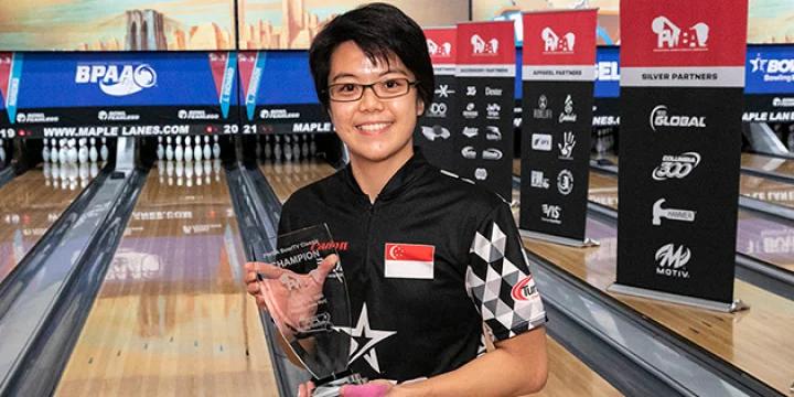 Team Singapore returns to the PWBA Tour and wins again, as Cherie Tan takes 2022 PWBA BowlTV Classic