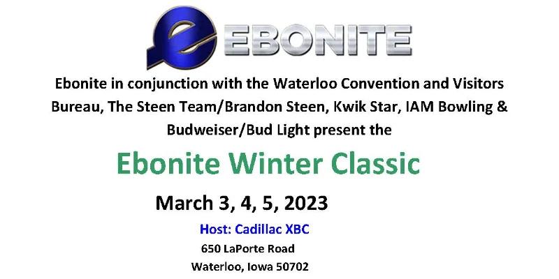 GIBA Ebonite Winter Classic set for March 3-5 at Cadillac Lanes in Waterloo, Iowa; lane pattern released
