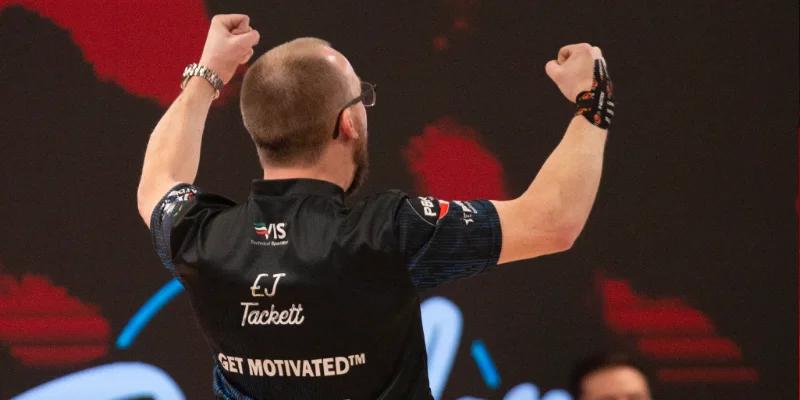 ‘It’s what you dream of’: E.J. Tackett comes up clutch again to edge Jason Belmonte for 2023 PBA World Championship to conclude epic World Series of Bowling XIV