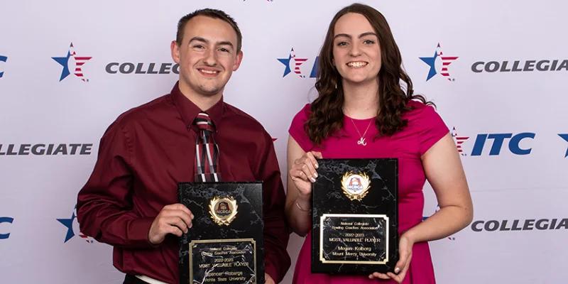 Wichita State's Spencer Robarge, Mount Mercy’s Megan Kolberg named top players of 2022-23 college bowling season