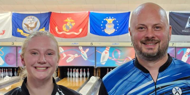 Ryan Duescher edges Carlene Beyer to win Wolf River Scratch Bowlers Tour at Nelson's Strike Zone in Waupaca
