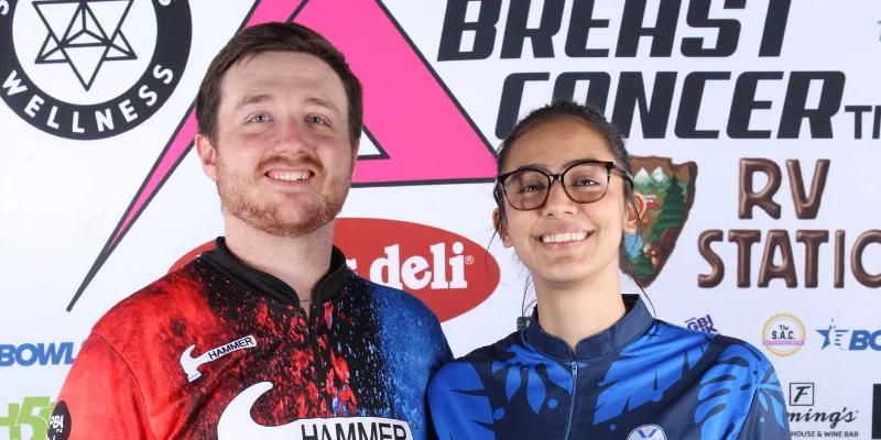 Alec Keplinger, Juliana Botero lead halfway through qualifying at 2024 Storm PBA-PWBA Striking Against Breast Cancer Mixed Doubles — aka The Luci