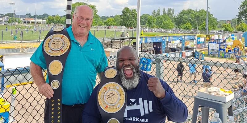 Hall of Famer Mark Henry meets Hall of Famer Mark Henry