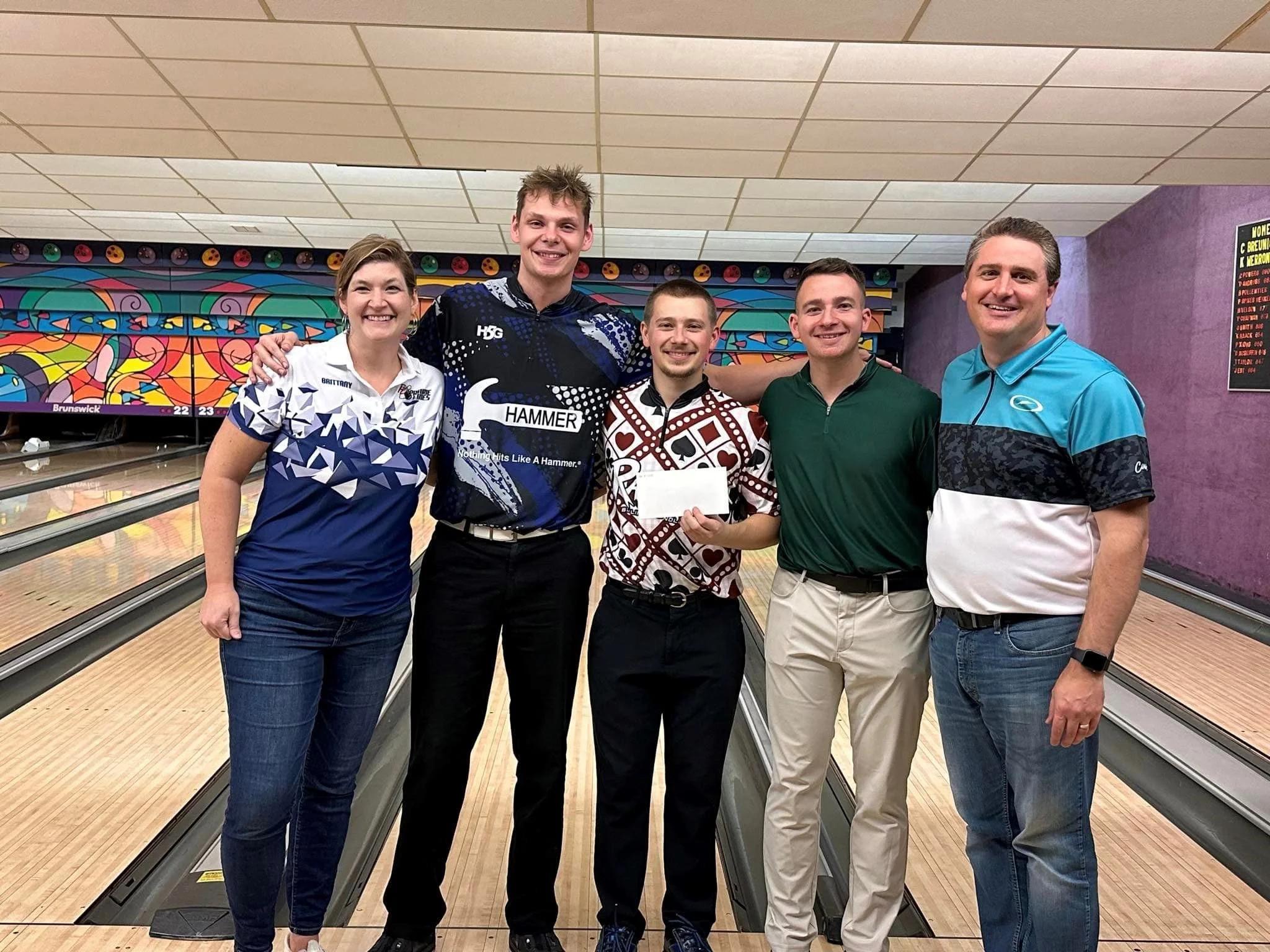 Payton Nabak, Maguire Hansche, Alex Peglow top defending champs to win 2024 3-Person Scratch Tournament Benefitting the Prairie Lanes Junior Scholarship Fund