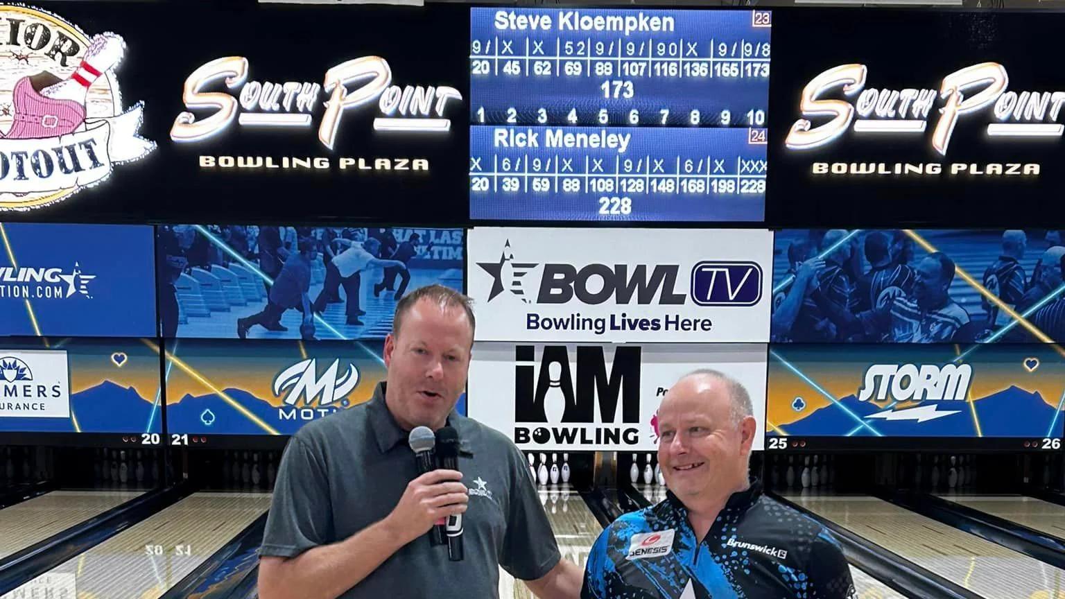 Rick Meneley wins second event of 2024 South Point Senior Shootout, beating Steve Kloempken to take I AM Bowling Championship