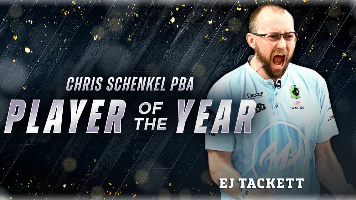 E.J. Tackett moves into exalted territory as he joins Nate Purches, Richie Teece, Kyle Troup in winning major 2024 PBA Tour awards