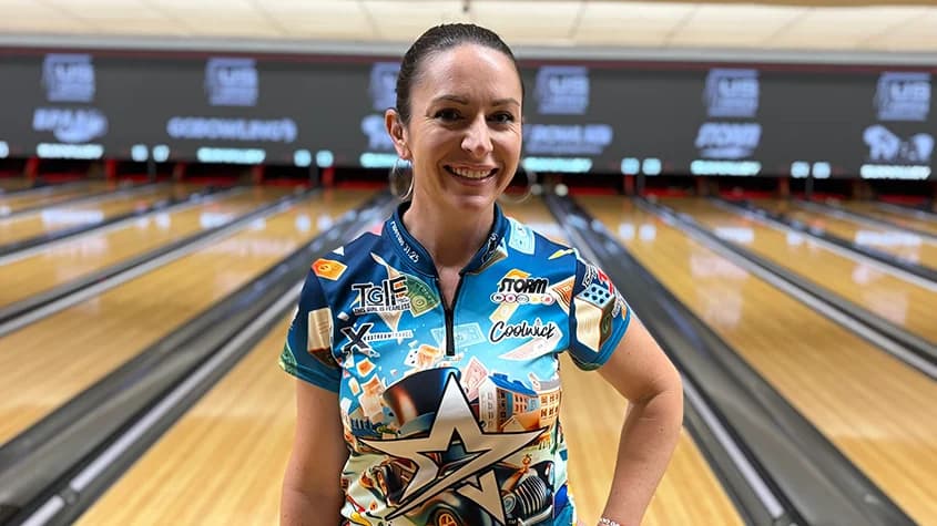 As only 16 players average 200 or better on flat pattern, Stefanie Johnson grinds to lead after Day 2 of 2025 U.S. Women's Open