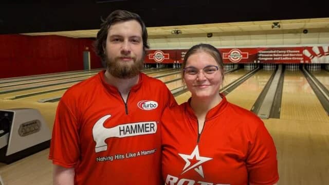 Tristian Albrecht, Caitlin Powers win MAST doubles at Lake Ripley Lanes in Cambridge