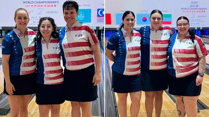 Team USA women narrowly miss trios medal round at 2025 IBF World Championships