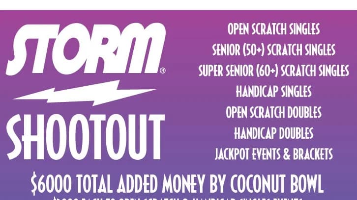 Storm Shootout at Coconut Bowl is new side tournament for 2026 USBC Open Championships