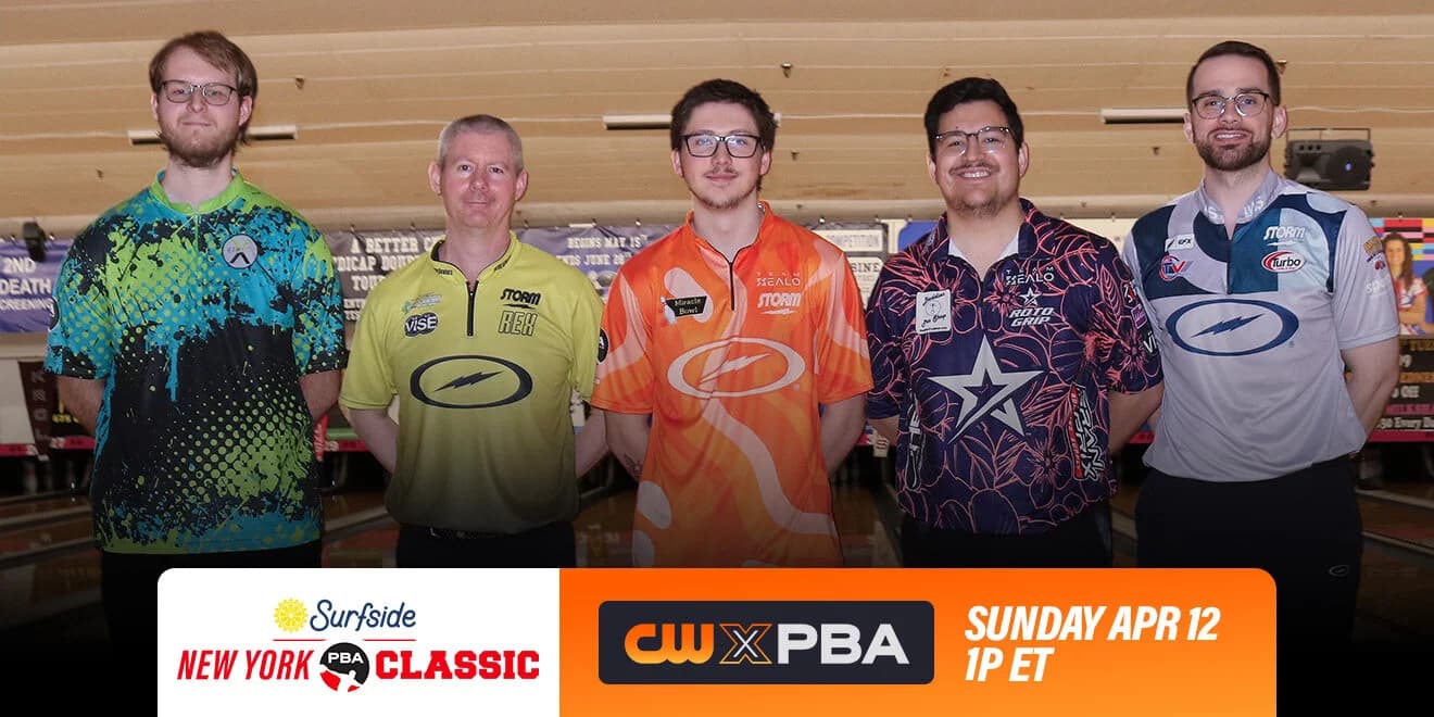 Top seed Austin Grammar could be unprecedented third rookie champion of season with win in 2026 Surfside PBA New York Classic; Patrick Dombrowski, Riley Woodard, Kris Prather, Chris Via also make stepladder finals