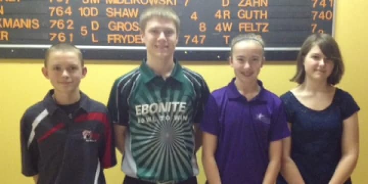 Riley N. Smith, Kari Kipp, Brett Schulze, Lauren Schmitt take top spots in BYBT at Bowl-A-Vard Lanes