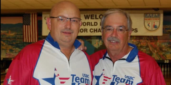 Kenosha’s Lennie Boresch Jr., Johnny Petraglia lead halfway through men’s doubles qualifying at World Bowling Senior Championships