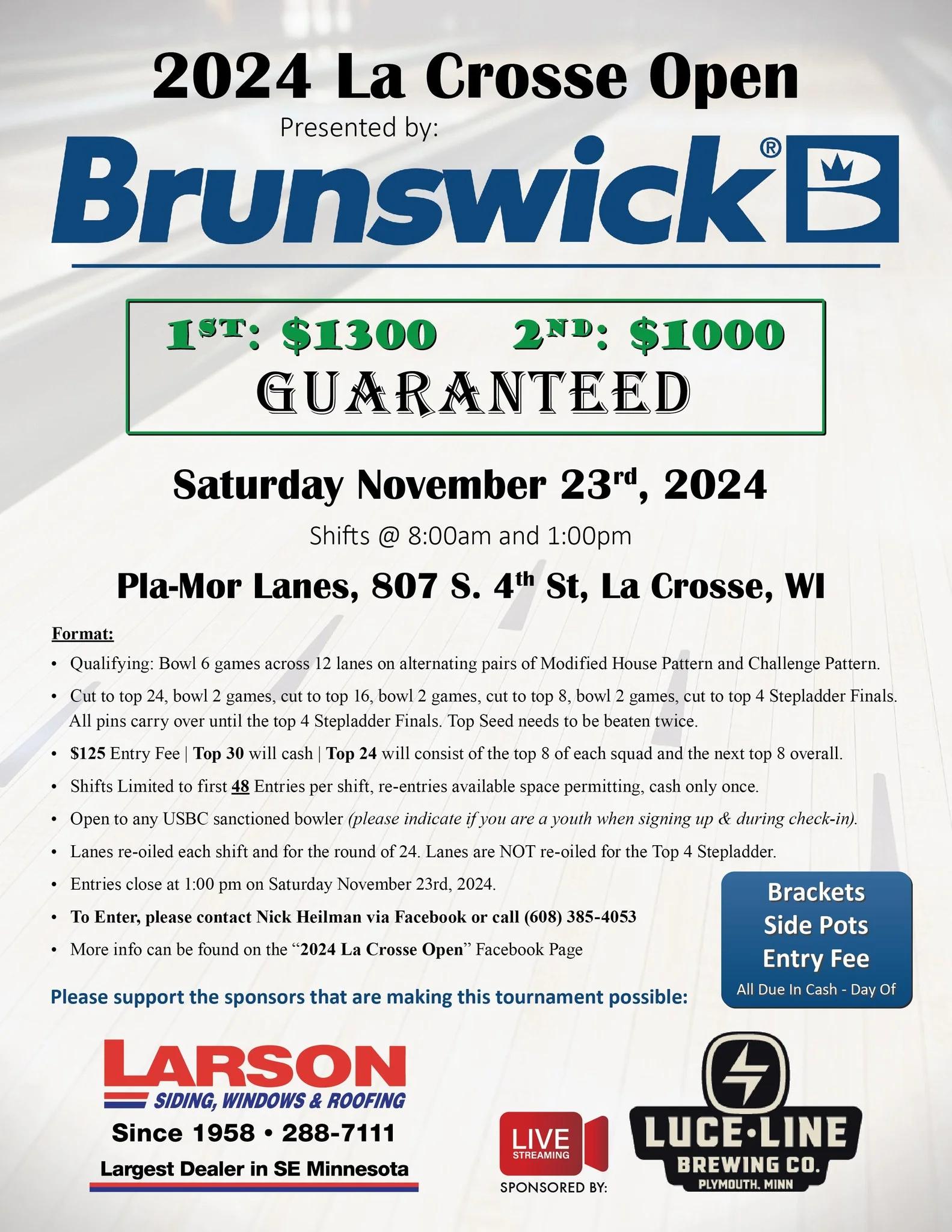 2024 La Crosse Open presented by Brunswick