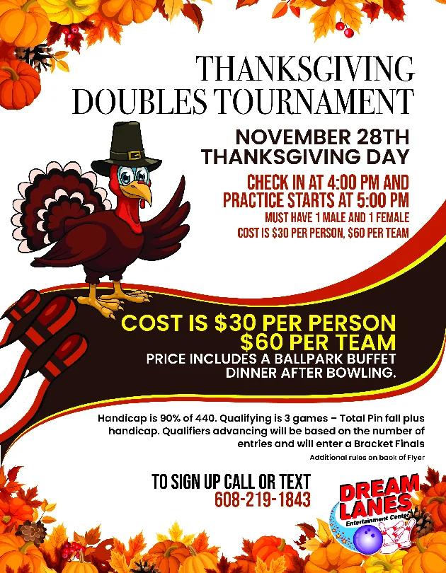 2024 Dream Lanes Thanksgiving Doubles