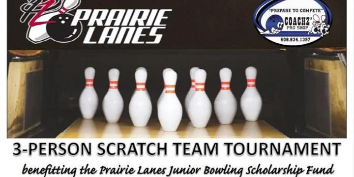 Update: Date changed to Nov. 16 for second annual 3-person tourney to benefit youth scholarship fund at Prairie Lanes