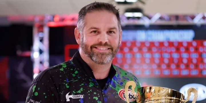 ‘This is my house’: With home field advantage of AMF University Lanes, Tom Daugherty holds off Kyle Troup to win 2021 PBA Scorpion Championship