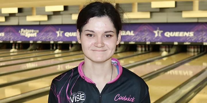  Using bowling as an escape, Ukraine's Dasha Kovalova moves into lead after second round of 2022 USBC Queens