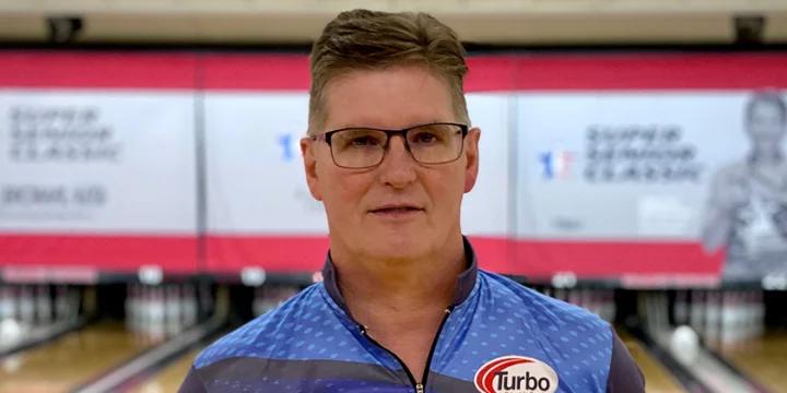 Tom Adcock uses ball he had written off in averaging 237-plus to lead first round of 2022 USBC Super Senior Classic