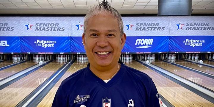 Dino Castillo starts perfect, averages 246 to lead first round of 2022 PBA50 Cup